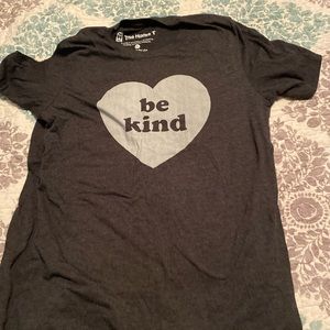 The Home T Kind Heart women’s T-shirt size large grey